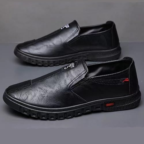 Slipper Herren Leder Slip On Elegante Lederschuhe Loafer Business Schuhe Freizeitschuhe Weichen Sohle Wanderschuhe rutschfest Leder-Sneaker Sportschuhe Bequeme Formale Schuhe Walkingschuhe Slipper Herren Leder Slip On Elegante Lederschuhe Loafer Business Schuhe Freizeitschuhe Weichen Sohle Wanderschuhe rutschfest Leder-Sneaker Sportschuhe Bequeme Formale Schuhe Walkingschuhe von Generisch