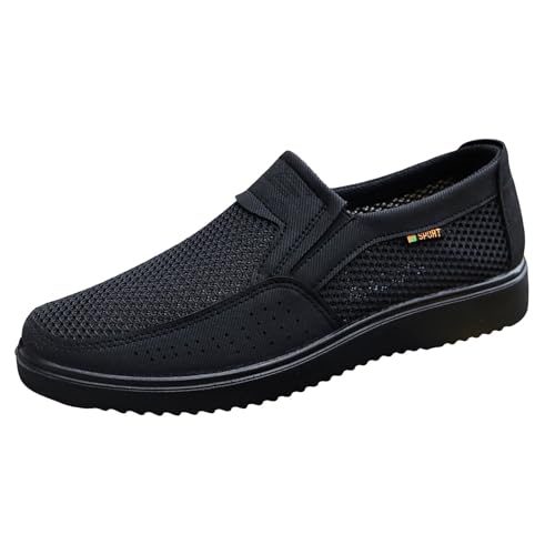 Slipper Herren Lederschuhe Tanzschuhe Bequeme Leichte Mokassins Freizeitschuhe Klassische Bootsschuhe Business rutschfeste Loafer Stoffschuhe Hautfreundliche Segelschuhe Atmungsaktive Leder von Generisch
