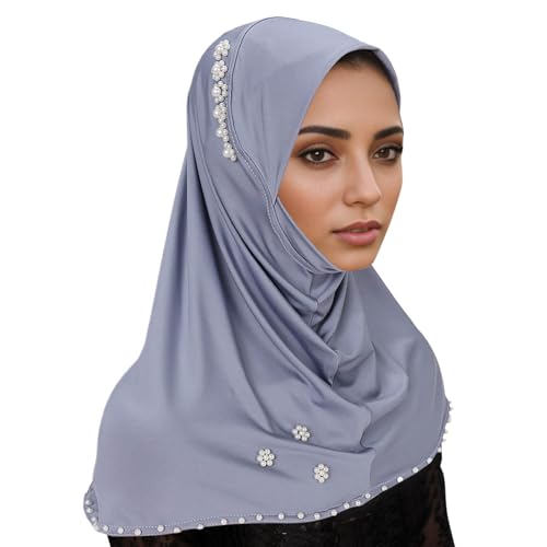 Slouchy Beanie Damen Hüte Chemo Cancer Kopfbedeckung Vorgebundenes Kopfwickel Elastisch Laufmütze Kopftuch Headwraps Leichte Hut für Frauen Turban für Haarausfall 2025 (BU1, One Size) von Generisch