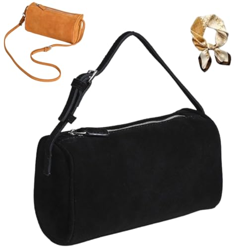 Slouchy Suede Hobo Bags, Women Versatile Retro Leather Handbag, Fashion Elegance Shoulder Bag for Fall and Winter von Generisch