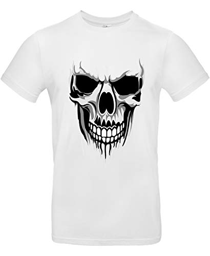 Smilo & Bron Herren T-Shirt mit Motiv Assassin Bedruckt Weiß White 5XL von Generisch