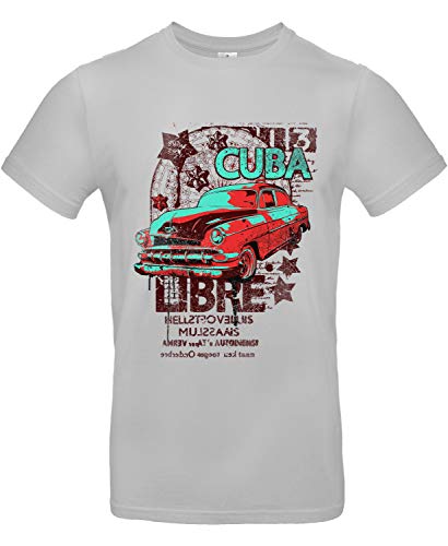 Smilo & Bron Herren T-Shirt mit Motiv Fake A Smile and Move On Bedruckt Grau Pacific Grey S von Generisch