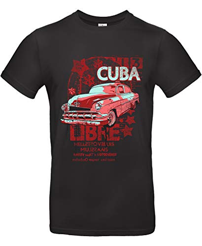 Smilo & Bron Herren T-Shirt mit Motiv Fake A Smile and Move On Bedruckt Schwarz Black XL von Generisch