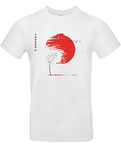 Smilo & Bron Herren T-Shirt mit Motiv Herbst Bedruckt Weiß White XL Smilo & Bron Herren T-Shirt mit Motiv Herbst Bedruckt Weiß White XL von Generisch