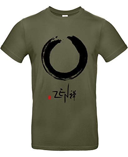 Smilo & Bron Herren T-Shirt mit Motiv Weg des Zen Bedruckt Grün Urban Khaki XXL Smilo & Bron Herren T-Shirt mit Motiv Weg des Zen Bedruckt Grün Urban Khaki XXL von Generisch
