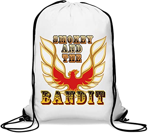 Smokey And The Bandit Classic Poster Art Burning Eagle Bird Graphic Gym Sack Casual Drawstring Bag White Smokey And The Bandit Classic Poster Art Burning Eagle Bird Graphic Gym Sack Casual Drawstring Bag White von Generisch