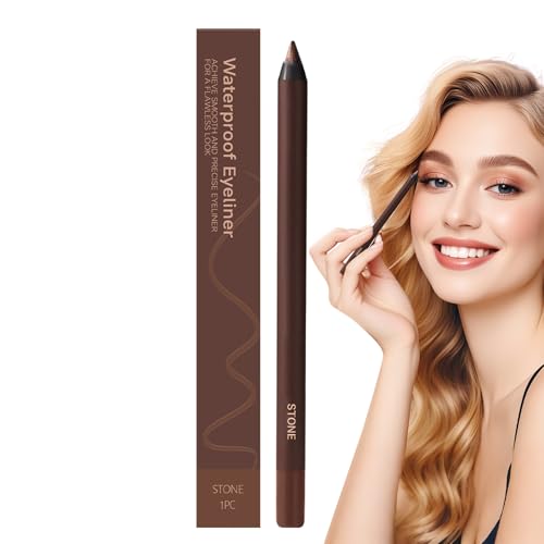 Smudge Proof Eye Liner | 2-in-1 24 Stunden wasserdichte Augen Liner Schärfe Augen Bleistift | Langlebiger Eyeliner, Schönheits-Make-up glatter Augenbrauenstift für Frauen Mädchen reisen von Generisch