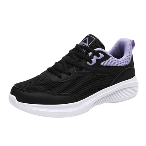 Sneaker Damen Atmungsaktiv Laufschuhe Running Shoes Slip On Turnschuhe Leicht Sportschuhe Bequeme Fitnessschuhe Straßenlaufschuhe Freizeitschuhe Joggingschuhe Mit Schnürung Trainingsschuhe von Generisch