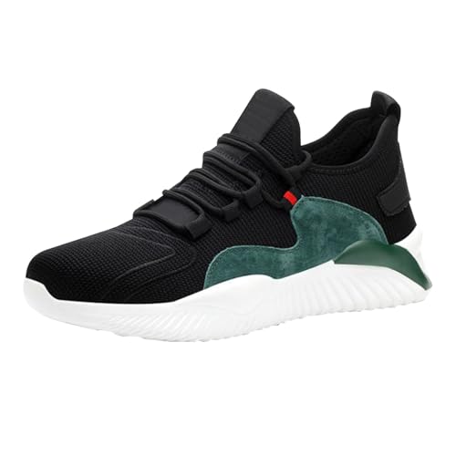 Sneaker Damen Atmungsaktiv Turnschuhe Herren Breite Füße Sportschuhe Flache Sohle Fitnessschuhe rutschfest Laufschuhe Einfarbig Walkingschuhe rutschfest Schnürschuhe Bequeme Halbschuhe von Generisch
