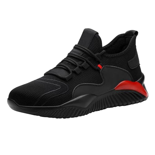 Sneaker Damen Atmungsaktiv Turnschuhe Herren Breite Füße Sportschuhe Flache Sohle Fitnessschuhe rutschfest Laufschuhe Einfarbig Walkingschuhe rutschfest Schnürschuhe Bequeme Halbschuhe von Generisch