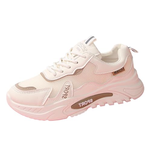 Sneaker Damen Bequem Sportschuhe Atmungsaktive Laufschuhe Joggingschuhe Leichte Walkingschuhe rutschfest Outdoorschuhe Retro Freizeit Chunky Mesh Schuhe Gym Fitness Running Shoes von Generisch