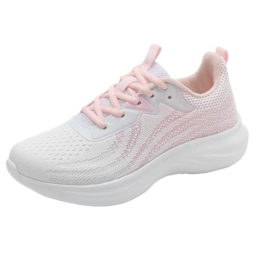 Sneaker Damen Bequem Sportschuhe Leicht Laufschuhe rutschfest Turnschuhe Walkingschuhe Mit DäMpfung Freizeit Trekkingschuhe Outdoor Fitnessschuhe Atmungsaktive Mesh Wanderschuhe Fußgewölbe von Generisch