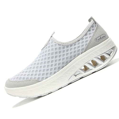 Sneaker Damen Canvas Plateau Schnürsenkel Schuhe Trachten Sneaker Damen Freizeit Elegant Atmungsaktive Vermascht Freizeitschuhe Herbst Winter Arch Support Cowboystiefel Plateau Schnürsenkel Schuhe von Generisch