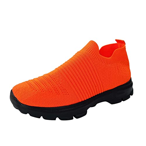 Sneaker Damen Freizeitschuhe Damen Sommer Atmungsaktiv Laufschuhe Mesh Sportschuhe Bequeme Schlupfschuhe Slip On Orthopädische Weich Leicht Walkingschuhe Flache Ohne Schnürsenkel Trekkingschuhe von Generisch