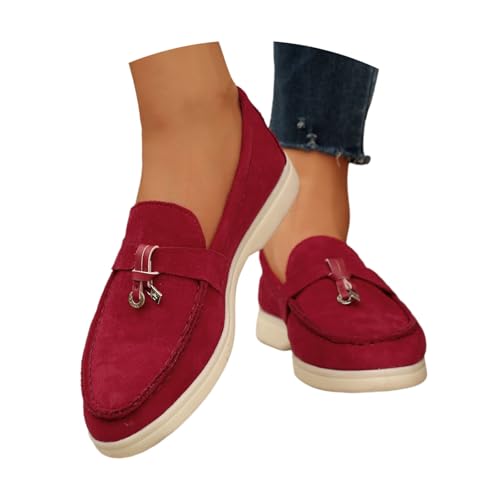 Sneaker Damen Laufschuhe Sommer Halbschuhe Lässige Schuhe Shoes Freizeitschuhe Atmungsaktiv Einzelschuhe Weiche Sohle Turnschuhe Frauen Schlüpfschuhe Segelschuhe Bootsschuhe von Generisch