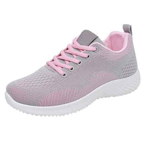 Sneaker Damen Leicht Laufschuhe Mesh Atmungsaktive Sportschuhe rutschfest Turnschuhe Bequem Walkingschuhe Outdoor Fitnessschuhe Schnürhalbschuhe Wanderschuhe Tennisschuhe von Generisch