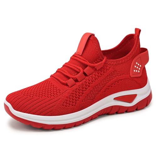 Sneaker Damen Leicht Laufschuhe Mesh Sportschuhe rutschfest Turnschuhe Fitnessschuhe Bequem Walkingschuhe Outdoorschuhe Schnürhalbschuhe Atmungsaktive Trekkingschuhe Wanderschuhe Tennisschuhe von Generisch