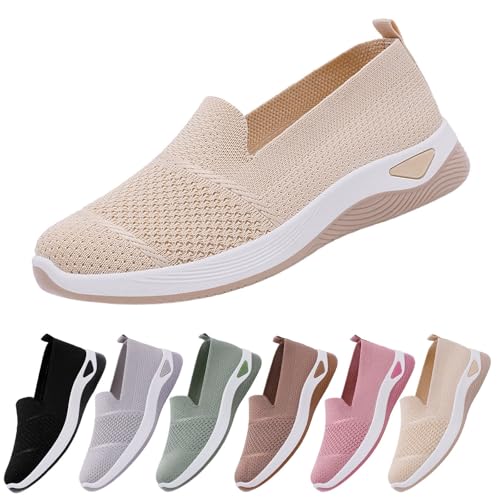 Sneaker Damen Ohne SchnüRsenkel Freizeitschuhe - Weicher Sohle Leicht Walkingschuhe Turnschuhe - Tennis Fitness Jogging Atmungsaktiv Sportschuhe Laufschuhe FüR Frauen Sommerschuhe Sneaker Damen Ohne SchnüRsenkel Freizeitschuhe - Weicher Sohle Leicht Walkingschuhe Turnschuhe - Tennis Fitness Jogging Atmungsaktiv Sportschuhe Laufschuhe FüR Frauen Sommerschuhe von Generisch
