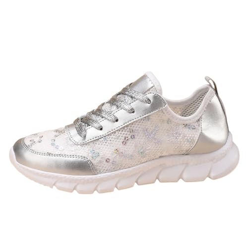 Sneaker Damen Retro Style Elegante Sneaker Freizeit Elegant Atmungsaktive Vermascht Freizeitschuhe Herbst Winter Arch Support Cowboystiefel Walkingschuhe Leichte Sportschuhe von Generisch