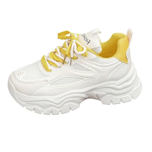 Sneaker Damen Retro Style Herbst Winter Arch Support Cowboystiefel Freizeit Elegant Atmungsaktive Vermascht Freizeitschuhe rutschfeste Freizeit Skate-Schuhe Walkingschuhe Leichte Sportschuhe von Generisch