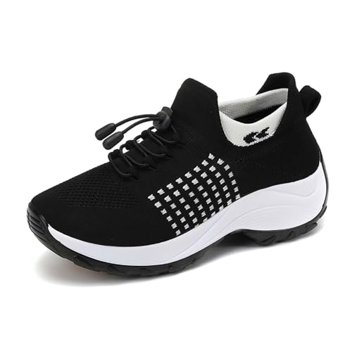 Sneaker Damen Schwarz Low-Top rutschfeste Fitnessschuhe Laufschuhe Sportschuhe Turnschuhe Wanderschuhe Outdoorschuhe Sommerschuhe Atmungsaktiv Joggingschuhe Walkingschuhe Damenschuhe Sneaker Damen Schwarz Low-Top rutschfeste Fitnessschuhe Laufschuhe Sportschuhe Turnschuhe Wanderschuhe Outdoorschuhe Sommerschuhe Atmungsaktiv Joggingschuhe Walkingschuhe Damenschuhe von Generisch