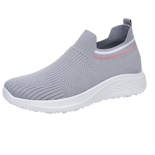Sneaker Damen Weiss Laufschuhe Atmungsaktive Mesh Sportschuhe Slip-On-Sicherheits Sommerschuhe Leicht Bequem Trekkingschuhe Weichen Trainerschuhe Breite Füße Joggingschuhe Stilvoll Turnschuhe Sneaker Damen Weiss Laufschuhe Atmungsaktive Mesh Sportschuhe Slip-On-Sicherheits Sommerschuhe Leicht Bequem Trekkingschuhe Weichen Trainerschuhe Breite Füße Joggingschuhe Stilvoll Turnschuhe von Generisch