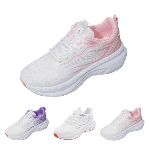 Sneaker Herren Damen Shock Absorbing Laufschuhe OrthopäDische StraßEnlaufschuhe Outdoor Atmungsaktive Ergonomischer Fitness Turnschuhe Flache Walkingschuhe Leichte Allwetterschuhe von Generisch