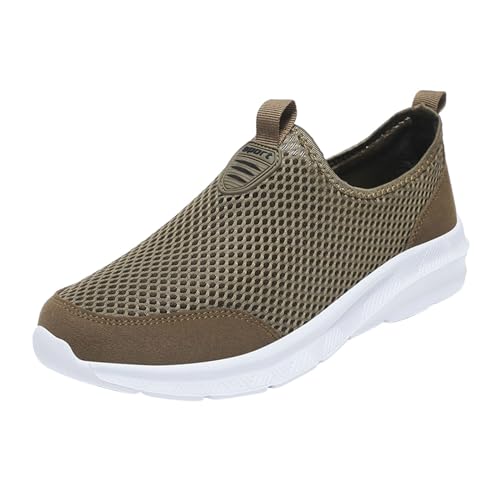 Sneaker Herren Freizeitschuhe Herren Sommer Mesh Atmungsaktiv Laufschuhe Leichtgewichts Turnschuhe Bequeme Sportschuhe Casual Walkingschuhe Weichen Sohle Joggingschuhe Schnürer Trekkingschuhe von Generisch