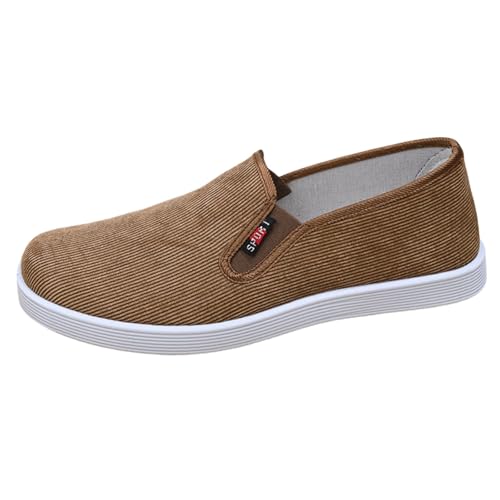 Sneaker Herren Klassische Freizeit Sportschuhe Segeltuch Segelschuhe Extra Weit Stoff Flachschuhe Weiche Sohle Skate Walkingschuhe Männer Outdoor Loafers Leichte Fashion Laufschuhe von Generisch