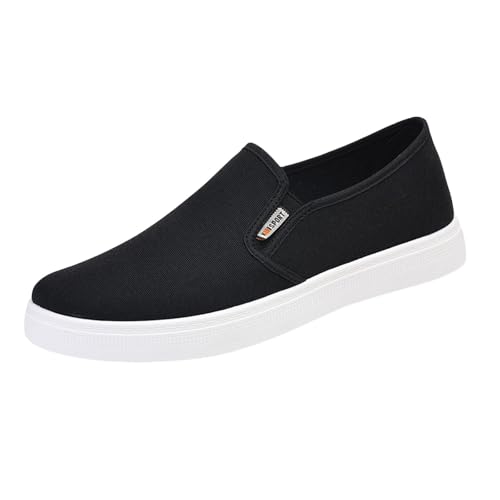 Sneaker Herren Klassische Freizeit Sportschuhe Segeltuch Segelschuhe Extra Weit Stoff Flachschuhe Weiche Sohle Skate Walkingschuhe Männer Outdoor Loafers Leichte Fashion Laufschuhe von Generisch