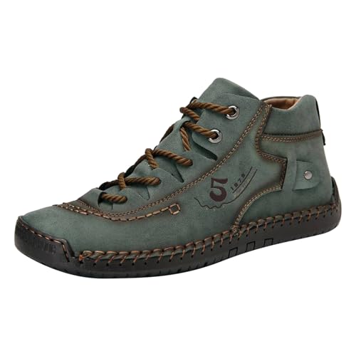 Sneaker Herren Laufschuhe Turnschuhe Sportschuhe Wanderschuhe Trekkingschuhe Leichte Flugschuhe Mesh Atmungsaktive Freizeit Slip On Weiches Sohle Trainers Outdoor Basketball Tennis (Green, 45) von Generisch