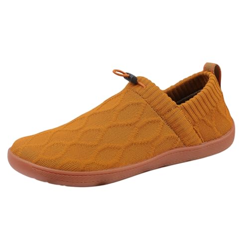 Sneaker Herren Laufschuhe Wanderschuhe Turnschuhe Mesh Freizeitschuhe Sportschuhe Leichtgewichts Trainingsschuhe Trekkingschuhe Walkingschuhe Outdoor-Slippersohle Gym Fitness Jogging (Brown, 43) von Generisch