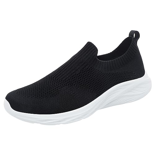 Sneaker Herren Laufschuhe Wanderschuhe Turnschuhe Trekkingschuhe Sportschuhe Freizeit Leichtgewichts Tennisschuhe Trainingsschuhe Atmungsaktiv Sommerschuhe Running Walking Outdoor (White, 41) von Generisch