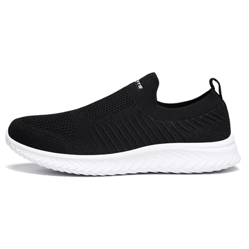 Sneaker Herren Laufschuhe modische Herren Schlupfschuhe mit weicher Sohle Mesh Tennisschuhe Trainingsschuhe Atmungsaktiv (41) von Generisch