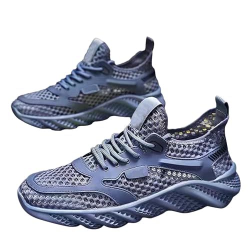 Sneaker Herren Mesh, Sportschuhe Herren Dünn, Freizeitschuhe Atmungsaktiv Turnschuhe Einfarbig Fitnessschuhe Leichtgewichts Walkingschuhe Luftig Schlupfschuhe Mit Schnürsenkel Halbschuhe Sneaker Herren Mesh, Sportschuhe Herren Dünn, Freizeitschuhe Atmungsaktiv Turnschuhe Einfarbig Fitnessschuhe Leichtgewichts Walkingschuhe Luftig Schlupfschuhe Mit Schnürsenkel Halbschuhe von Generisch