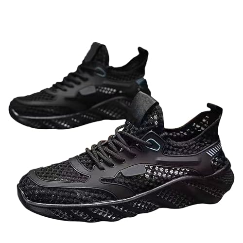 Sneaker Herren Mesh, Sportschuhe Herren Dünn, Freizeitschuhe Atmungsaktiv Turnschuhe Einfarbig Fitnessschuhe Leichtgewichts Walkingschuhe Luftig Schlupfschuhe Mit Schnürsenkel Halbschuhe Sneaker Herren Mesh, Sportschuhe Herren Dünn, Freizeitschuhe Atmungsaktiv Turnschuhe Einfarbig Fitnessschuhe Leichtgewichts Walkingschuhe Luftig Schlupfschuhe Mit Schnürsenkel Halbschuhe von Generisch