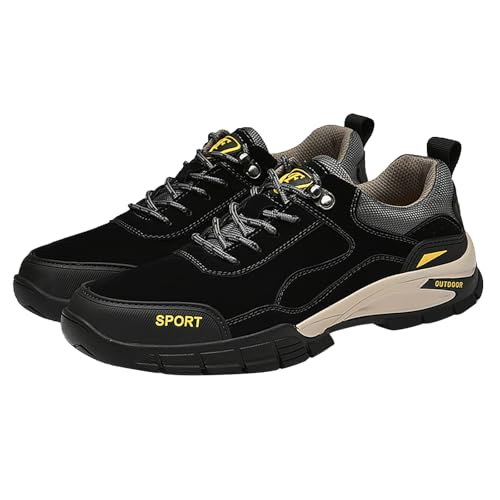 Sneaker Herren Orthopädische Damen Aufzug Schuhe Ohne Schnürung Wanderschuhe Weite Breit Trekkingschuhe Plateau Casual Mesh Walking Sneakers Elegant Halbschuhe for Travel Beach Trail Running von Generisch