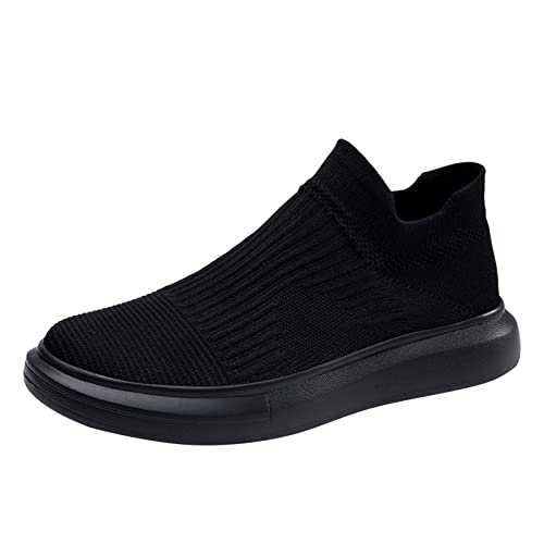 Sneaker Herren Schuhe Business Freizeitschuhe Leicht rutschfest Joggingschuhe Einfarbig Schnürschuhe Sportlicher Sneaker Mit Memory Foam Trainingsschuhe Schnürsenkel Ohne Binden Sportschuhe von Generisch