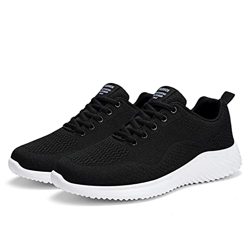 Sneaker Herren Schuhe Business Freizeitschuhe Turnschuhe Fitnessstudio Running Tennis Schuhe Slip on Sneaker Herren Bequeme Mesh Freizeitschuhe Schnürsenkel Ohne Binden Sportschuhe von Generisch