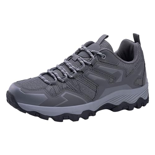 Sneaker Herren Schwarz Wanderschuhe Weich Leicht Laufschuhe Verschleißfest Trekkingschuhe rutschfest Arbeitsschuhe Running Tennis Turnschuhe Atmungsaktiv Walkingschuhe Bequeme Joggingschuhe von Generisch