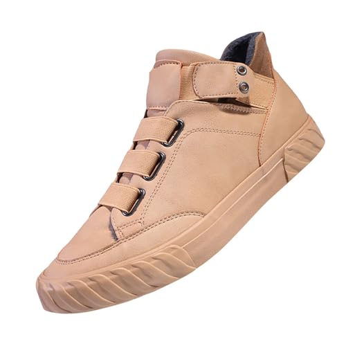 Sneaker Herren mit flacher Sohle Wasserdicht Board-Schuhwerk Slipper Slip on Schlupfschuhe Minimalistische Sportschuhe Leicht Trekkingschuhe Bequeme Freizeitschuhe Unisex Modische Walkingschuhe von Generisch