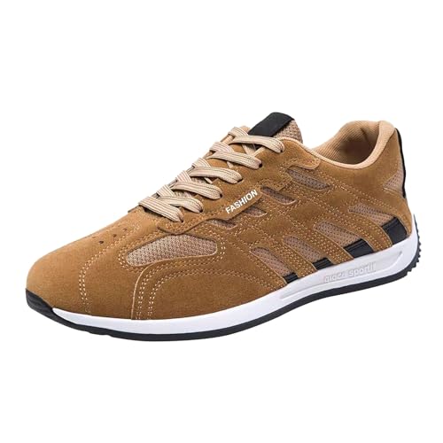 Sneaker Herren runde Spitze Flachschuhe Plastic Sportschuhe Mesh Atmungsaktive Laufschuhe Leichtgewichts Walkingschuhe Bequeme Schnürhalbschuhe rutschfest Freizeitschuhe Modische TrainerSchuhe Sneaker Herren runde Spitze Flachschuhe Plastic Sportschuhe Mesh Atmungsaktive Laufschuhe Leichtgewichts Walkingschuhe Bequeme Schnürhalbschuhe rutschfest Freizeitschuhe Modische TrainerSchuhe von Generisch