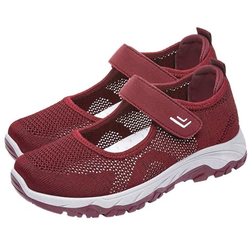 Sneaker Hinten Offen Damen 43 Freizeitschuhe Damen Sommer Walkingschuhe Mesh Stoffschuhe Leicht Wanderschuhe Atmungsaktiv Trekkingschuhe Mit Weichen Sohle Joggingschuhe Bequeme Sneaker Mode Casual von Generisch