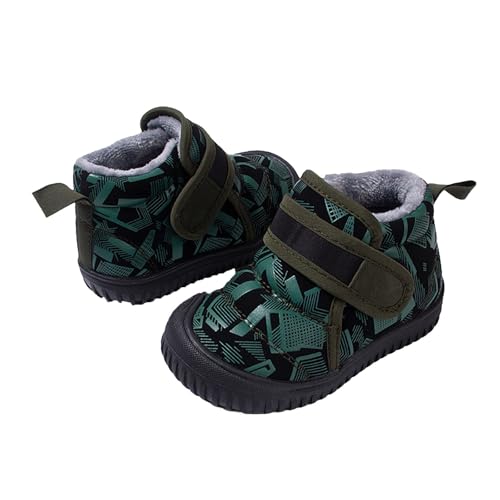 Sneaker Kinder Jungen Warm Gefüttert Winterschuhe High Top Halbschuhe Hallenschuhe rutschfeste Kinderschuhe Hallenturnschuhe Babyschuhe Turnschuhe Sportschuhe Laufschuhe Wanderschuhe Barfußschuhe von Generisch