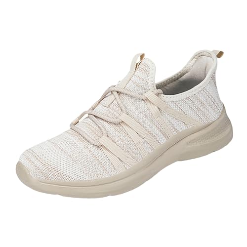 Sneaker Slip on Damen Bequem Hallux Valgus Laufschuhe Leicht Shock Arch Support Freizeitschuhe Atmungsaktiv Vermascht Walkingschuhe Freizeit Breite Fuße Plantarfasziitis Weichen Sohlen Schuhe von Generisch