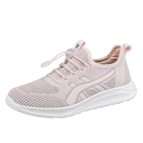 Sneaker Slip on Damen Bequem Hallux Valgus Laufschuhe Leicht Shock Arch Support Freizeitschuhe Atmungsaktiv Vermascht Walkingschuhe Freizeit Breite Fuße Plantarfasziitis Weichen Sohlen Schuhe von Generisch