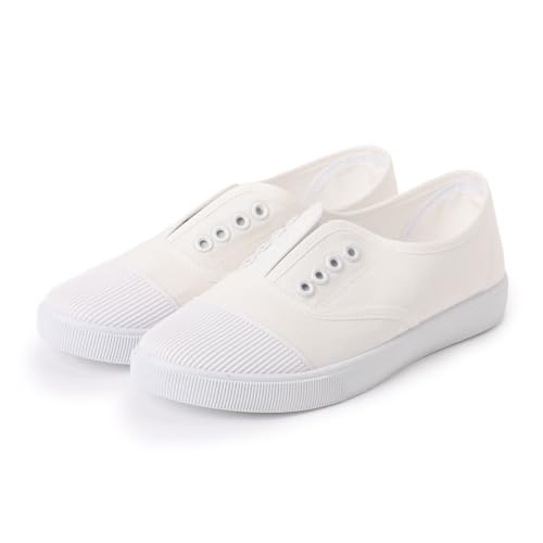 Sneakers Damen Weiß - Canvas Sneaker Damen - Low Top Halbschuhe Leicht Stoff Schuhe Atmungsaktive Bequeme Segeltuchschuhe Freizeitschuhe Laufschuhe Turnschuhe Wanderschuhe Sportschuhe Gr.36-41 Sneakers Damen Weiß - Canvas Sneaker Damen - Low Top Halbschuhe Leicht Stoff Schuhe Atmungsaktive Bequeme Segeltuchschuhe Freizeitschuhe Laufschuhe Turnschuhe Wanderschuhe Sportschuhe Gr.36-41 von Generisch