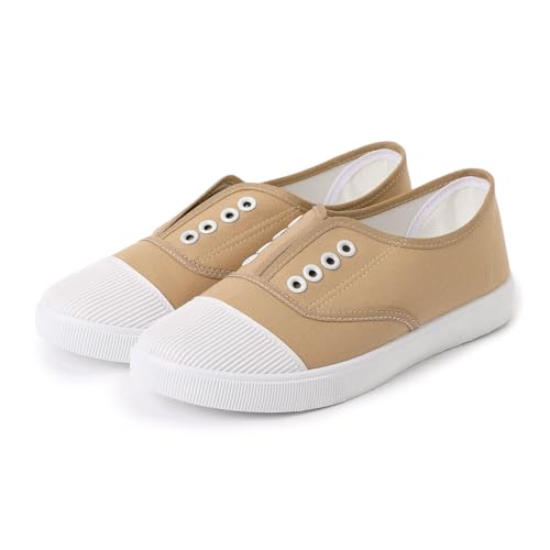 Sneakers Damen Weiß - Canvas Sneaker Damen - Low Top Halbschuhe Leicht Stoff Schuhe Atmungsaktive Bequeme Segeltuchschuhe Freizeitschuhe Laufschuhe Turnschuhe Wanderschuhe Sportschuhe Gr.36-41 von Generisch