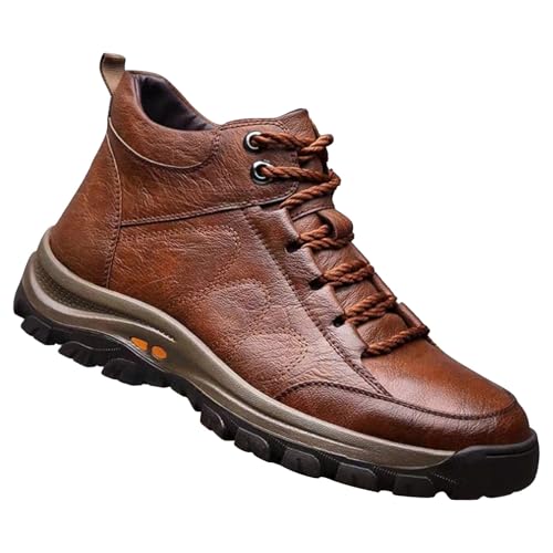 Sneeker-Herren Wanderschuhe Herren Barfussschuhe Leather Wasserdicht Outdoorschuhe rutschfeste Trekkingschuhe Mit Schnürung Walkingschuhe Arbeitsschuhe On Winterschuhe Herren von Generisch