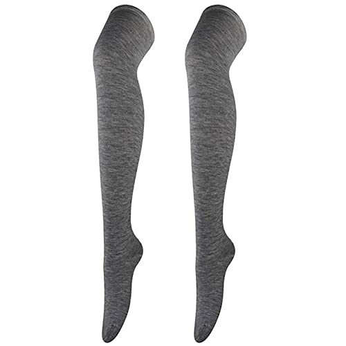 Socken Baumwolle Overknee Walking Damen Füße Kompressionsstrümpfe Damen, dunkelgrau, Einheitsgröße von Generisch
